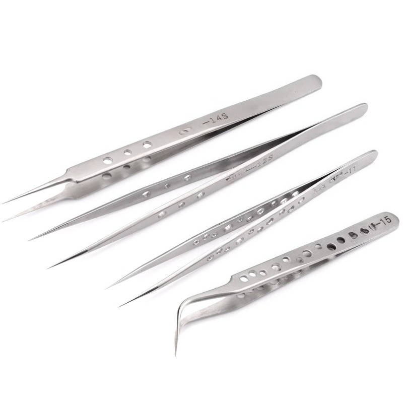Body Jewelry Repair - Forceps with holes Repair mobile phone