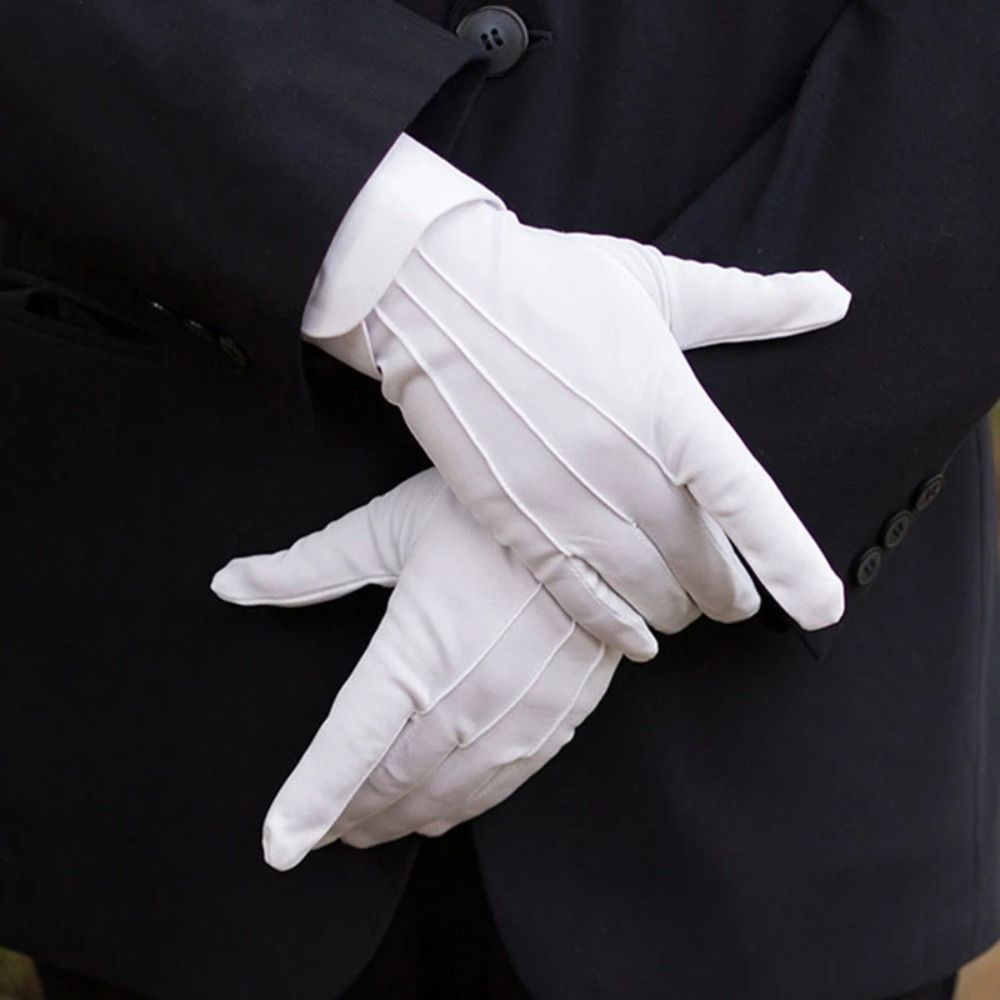 Body Jewelry Websites - New Soft White Cotton Gloves Hand