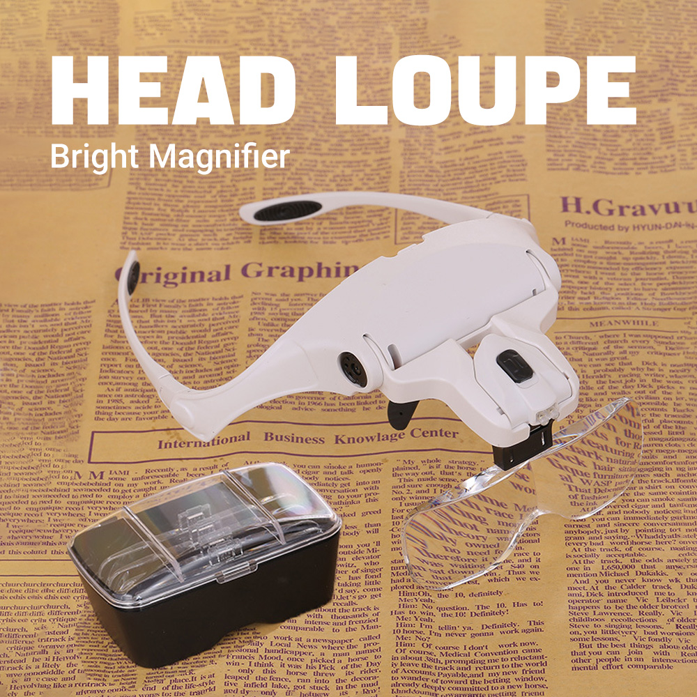 Body Jewelry Websites - Head-Mounted Magnifier With LED Light 1x-3.5x