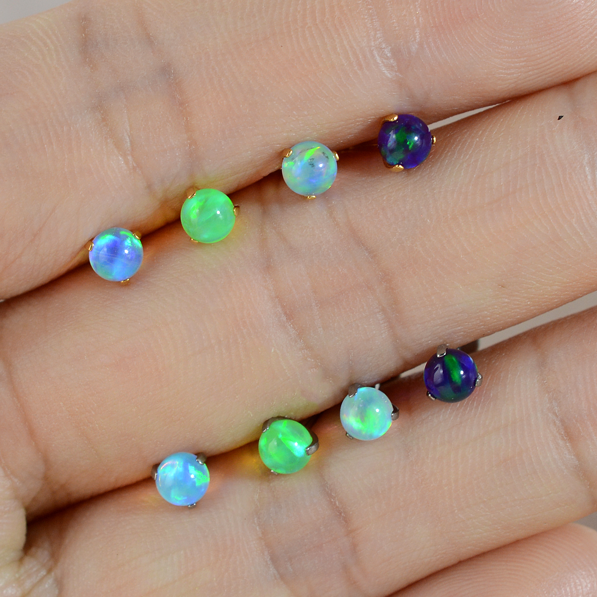 Tragus Flat Back - 1PC Ttianium Steel Piercing Labret Stud