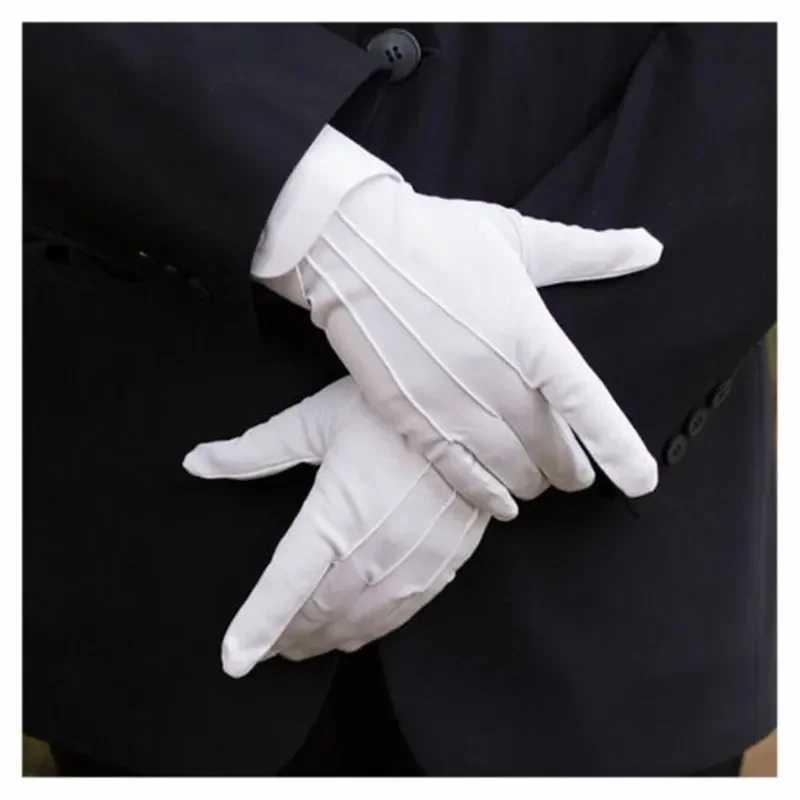 Body Jewelry Websites - 1 Pair White Cotton Inspection Work