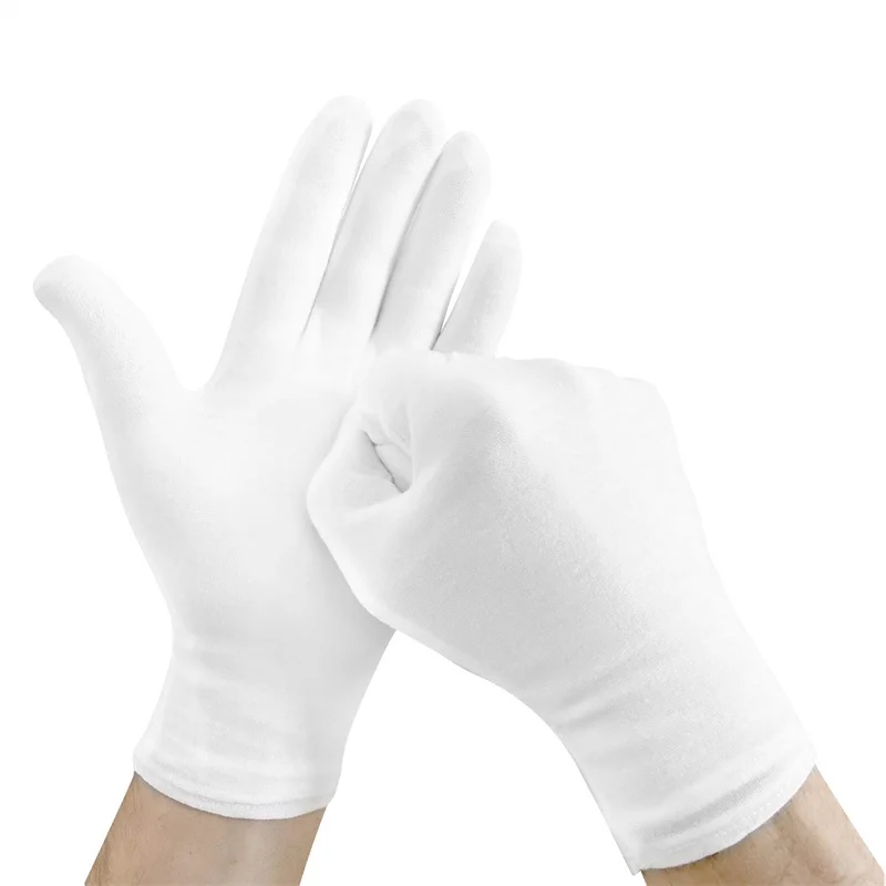 6Pairs White Cotton Work Glove - Body Jewelry Websites のレビューと価格