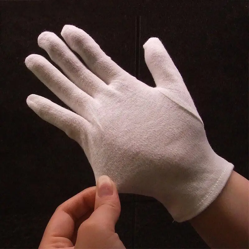 6Pairs White Cotton Work Glove - Body Jewelry Websites のレビューと価格