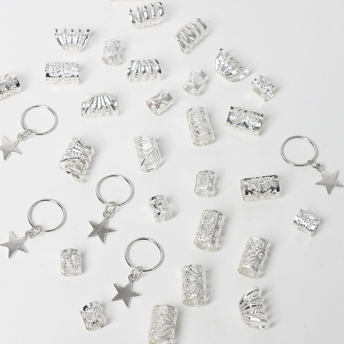 35pcs/set Silver Five-pointed  - Body Jewelry Websites のレビューと価格