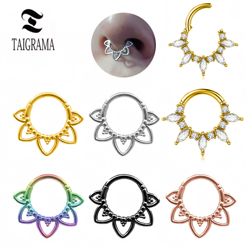 Stainless Steel Nose Ring Flow - Clicker Ring Seamless のレビューと価格