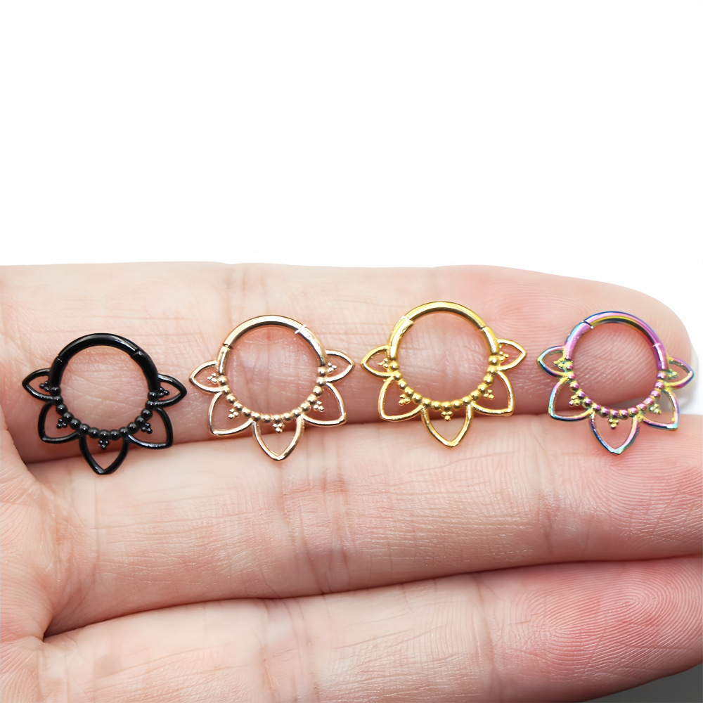 Stainless Steel Nose Ring Flow - Clicker Ring Seamless のレビューと価格