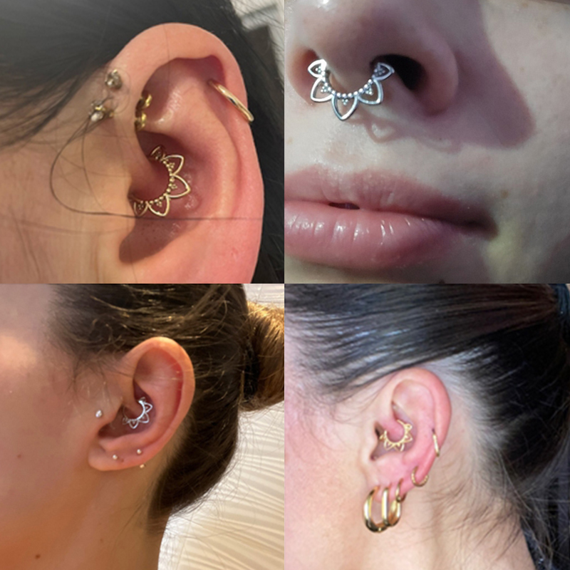 Stainless Steel Nose Ring Flow - Clicker Ring Seamless のレビューと価格