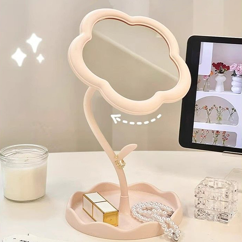 Desktop Makeup Mirror Sunflowe - Body Jewelry Websites のレビューと価格