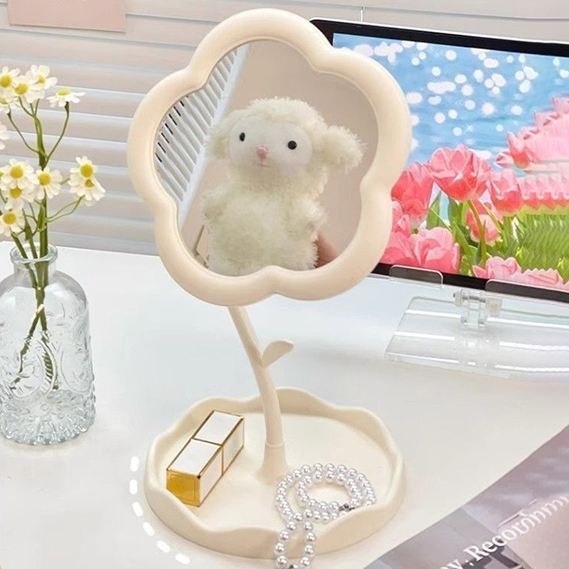 Desktop Makeup Mirror Sunflowe - Body Jewelry Websites のレビューと価格