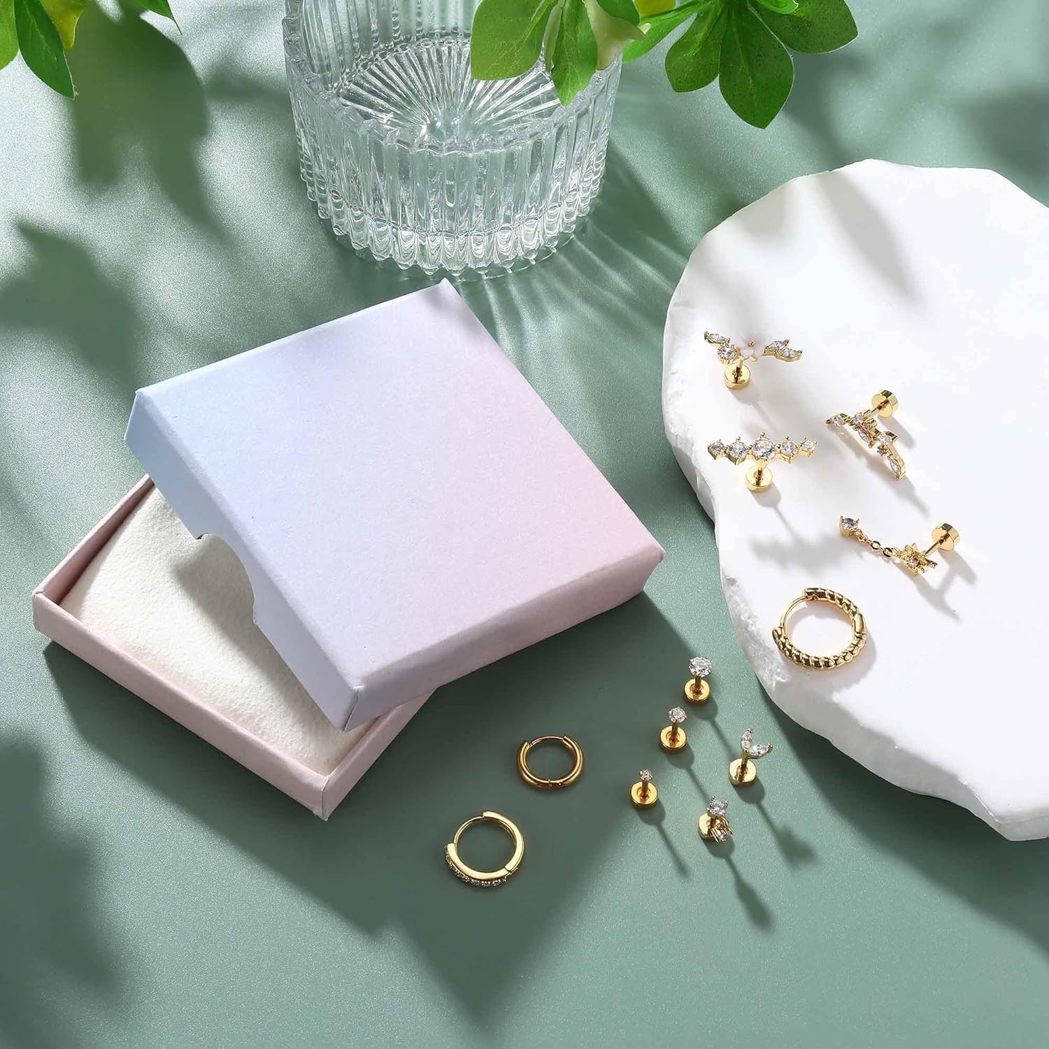 Drperfect 12Pcs Helix Piercing - Tragus Flat Back のレビューと価格