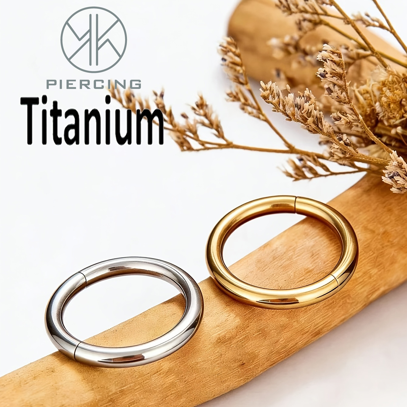 2pcs/Set G23 Titanium Nose Rin - Clicker Ring Seamless のレビューと価格