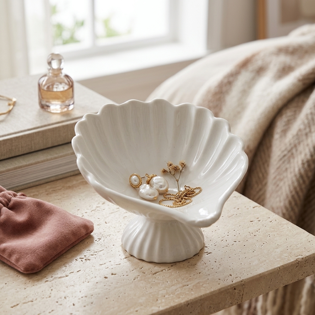 Seashell Jewelry Dish Trinket  - Body Jewelry Beach のレビューと価格