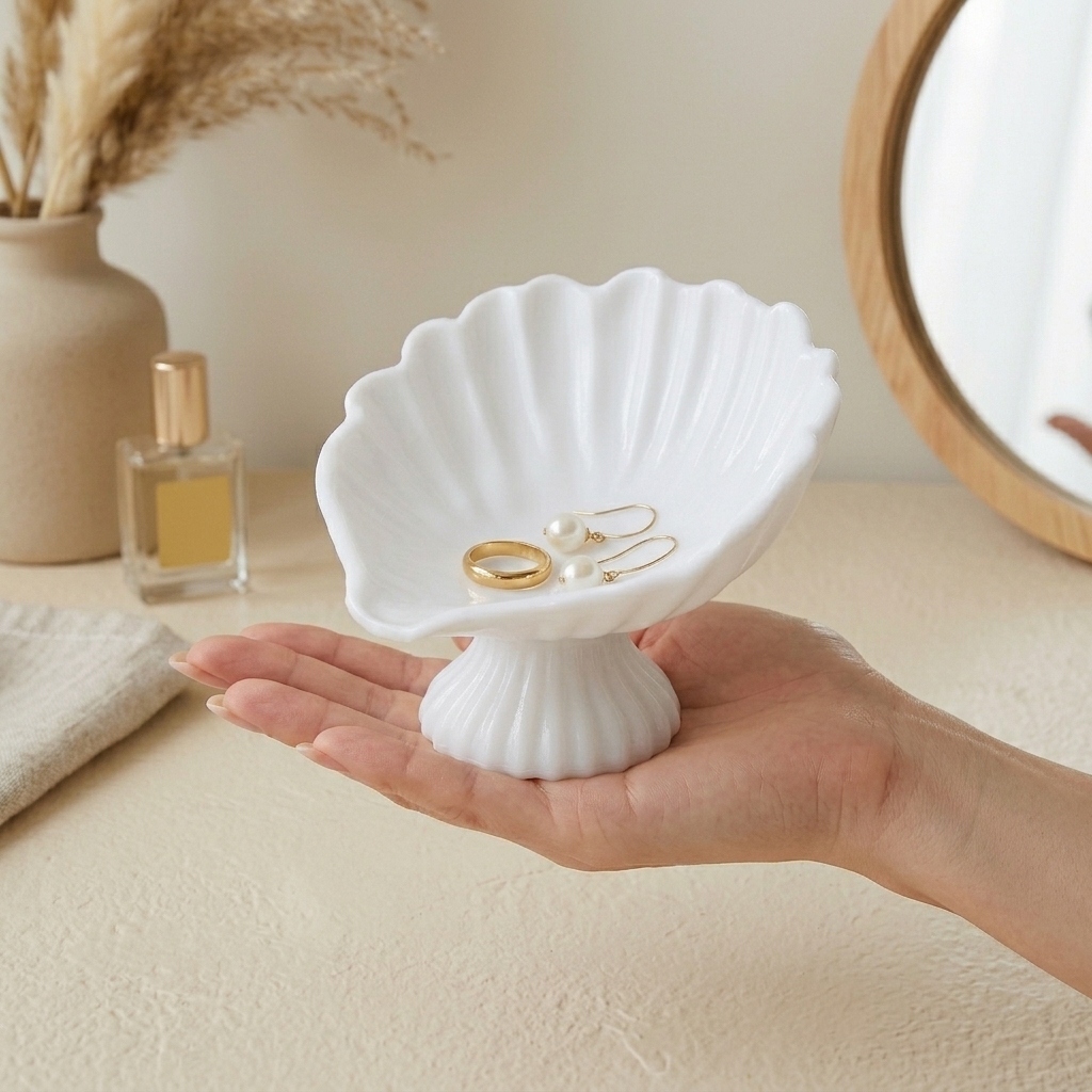 Seashell Jewelry Dish Trinket  - Body Jewelry Beach のレビューと価格