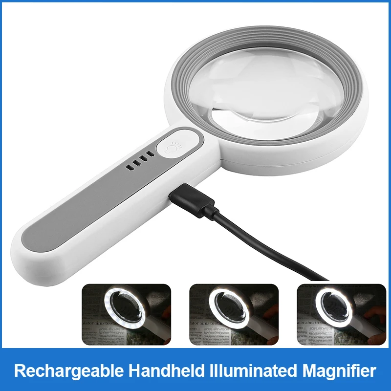 Rechargeable Handheld Magnifie - Body Jewelry Websites のレビューと価格
