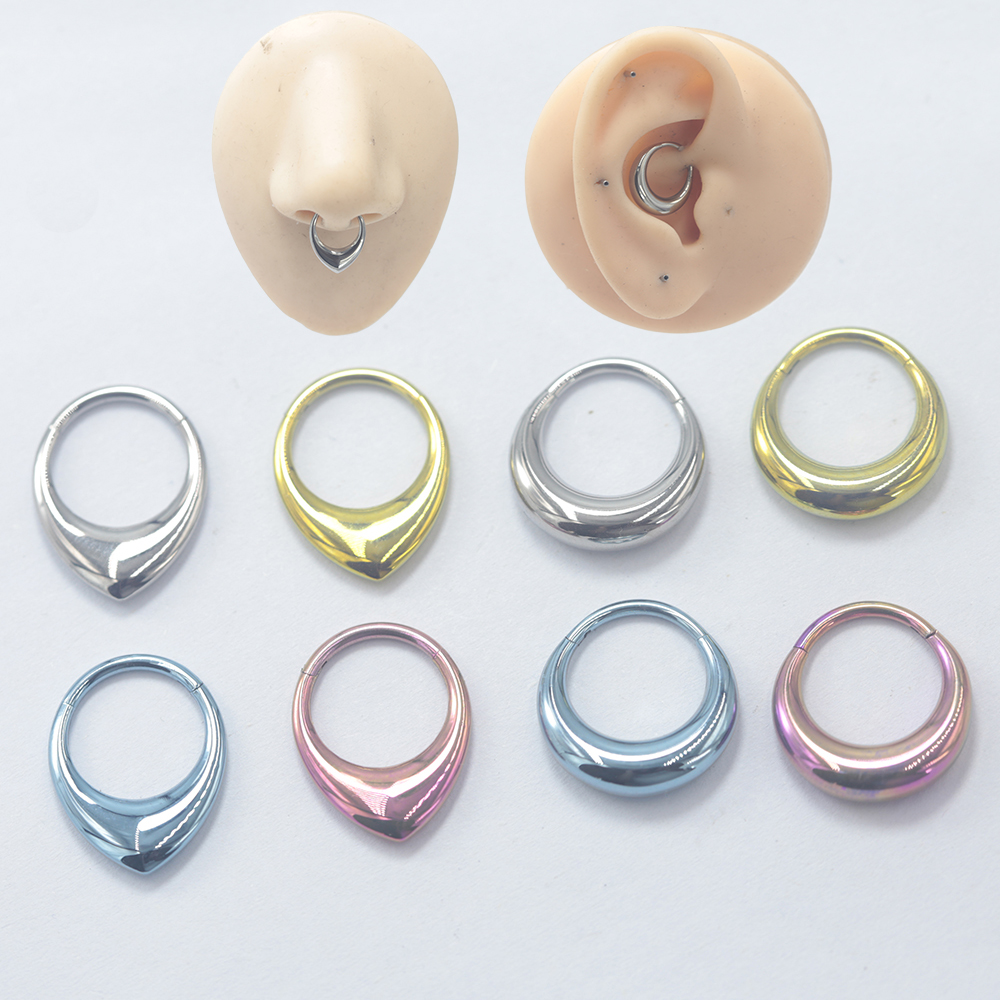 Anodized Titanium Septum Click - Clicker Ring Seamless のレビューと価格
