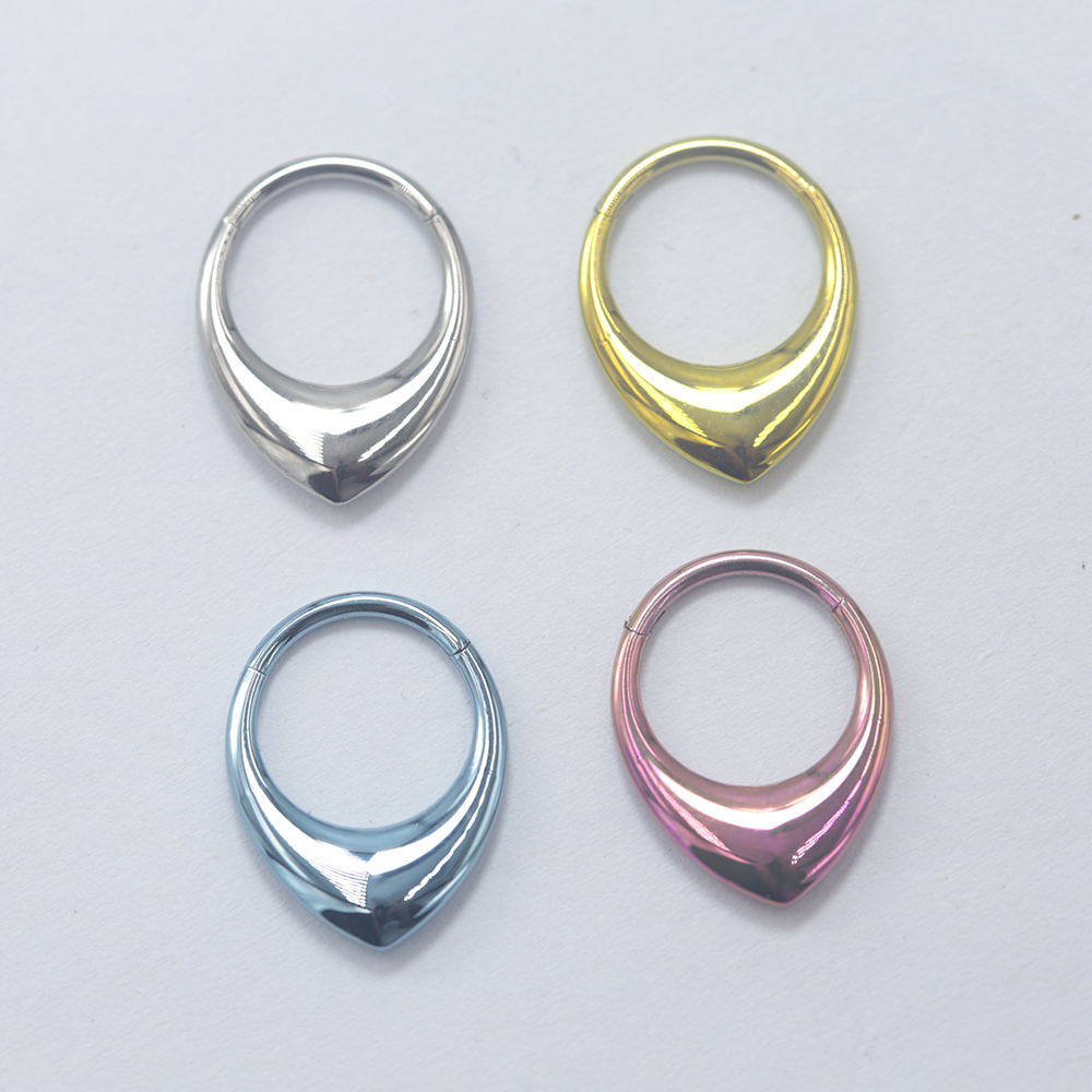 Anodized Titanium Septum Click - Clicker Ring Seamless のレビューと価格