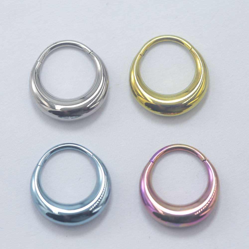 Anodized Titanium Septum Click - Clicker Ring Seamless のレビューと価格