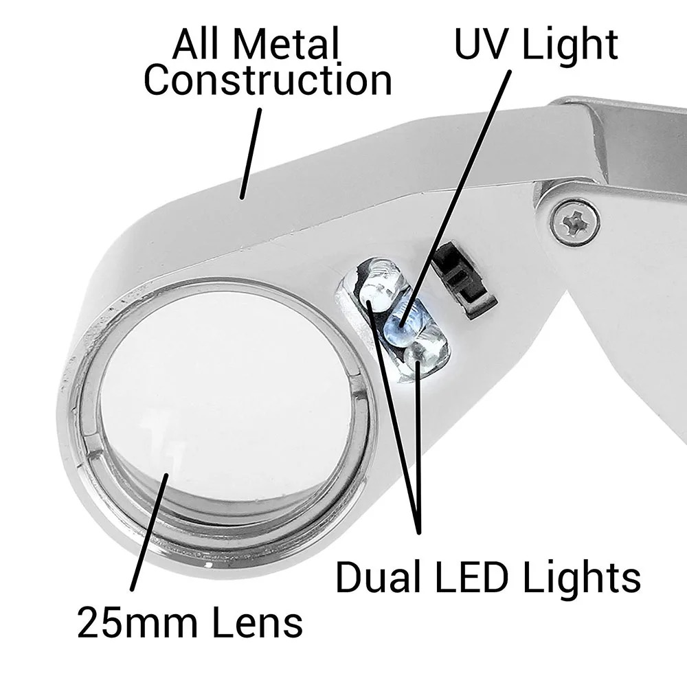 40X Illuminated Jeweler Loupe  - Body Jewelry Repair のレビューと価格