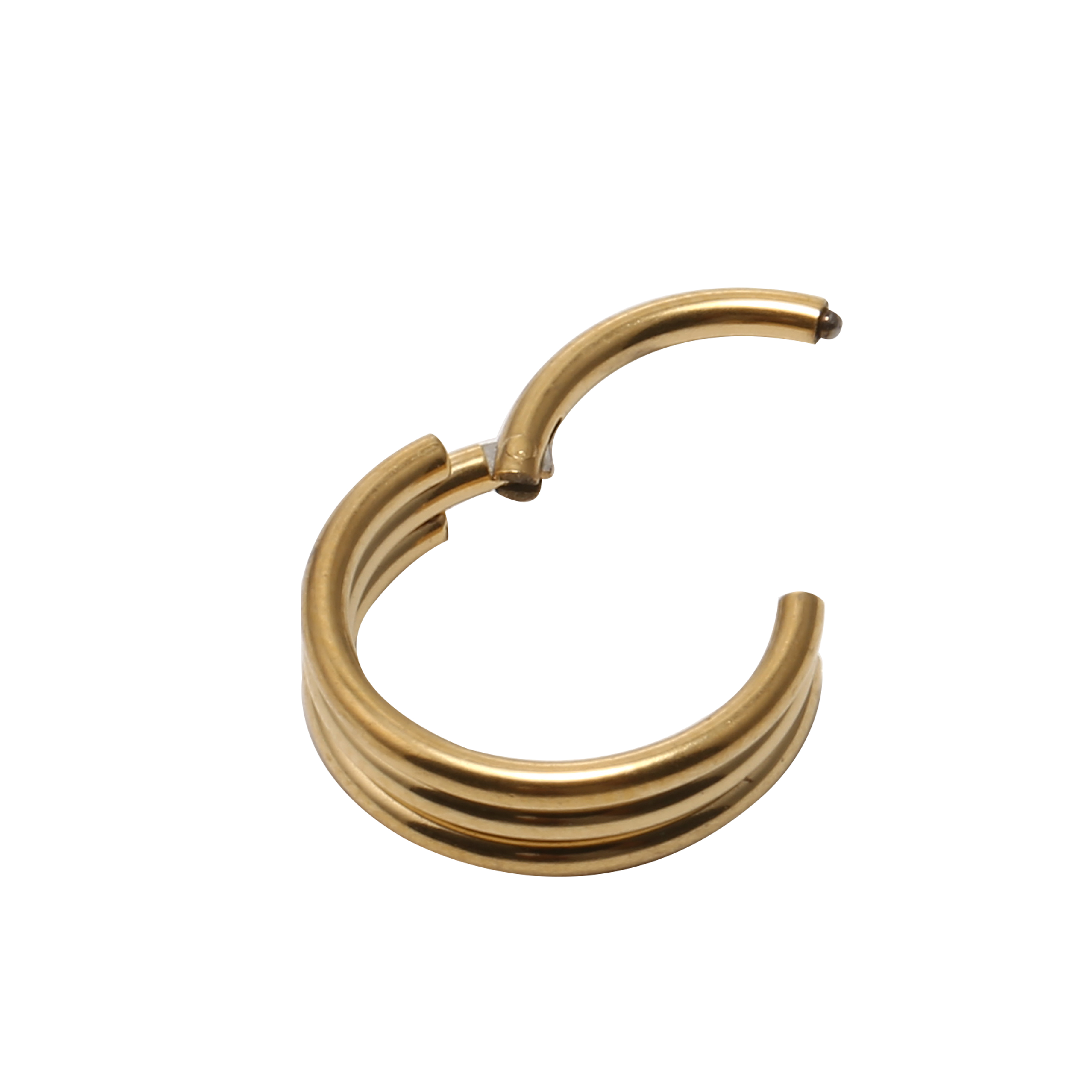 50pcs/lot Twist Seamless Hinge - Clicker Ring Seamless のレビューと価格