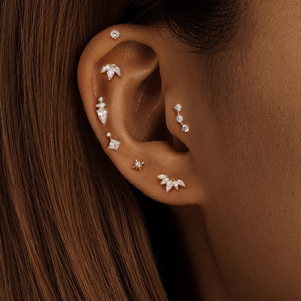 CANNER 1PC New S925 Sterling S - Tragus Flat Back のレビューと価格
