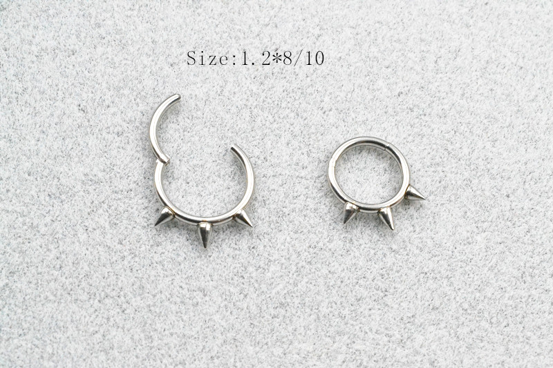 50pcs/Lot  Seamless Hinged Seg - Clicker Ring Seamless のレビューと価格