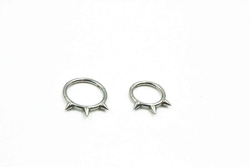 50pcs/Lot  Seamless Hinged Seg - Clicker Ring Seamless のレビューと価格