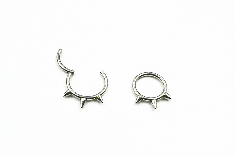 50pcs/Lot  Seamless Hinged Seg - Clicker Ring Seamless のレビューと価格