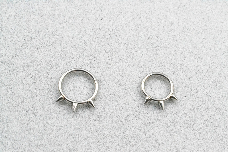 50pcs/Lot  Seamless Hinged Seg - Clicker Ring Seamless のレビューと価格