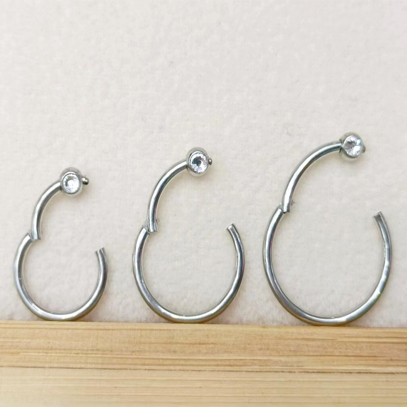 50pcs/lot 316 Surgical Steel G - Clicker Ring Seamless のレビューと価格