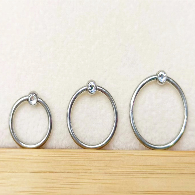 50pcs/lot 316 Surgical Steel G - Clicker Ring Seamless のレビューと価格
