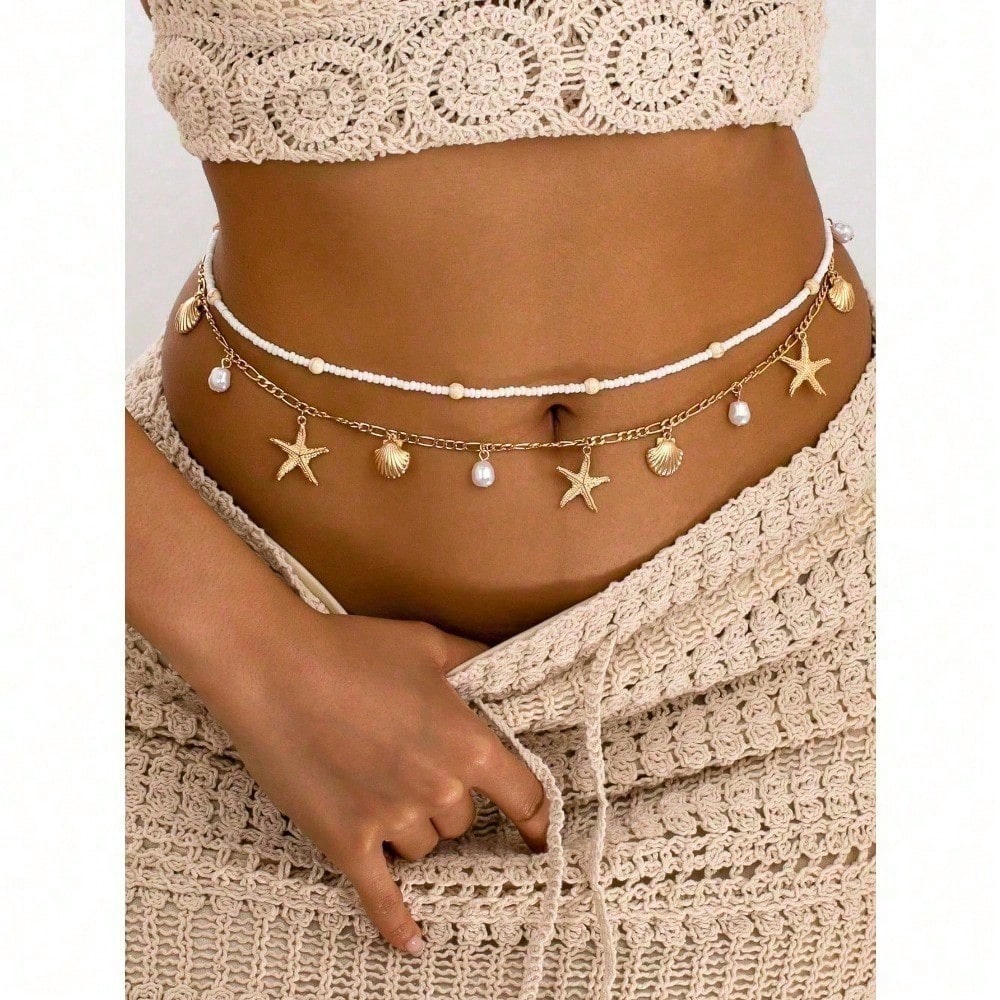 2pcs Bohemian Style Ocean Seri - Body Jewelry Beach のレビューと価格