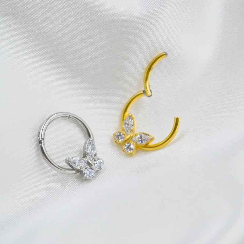 20pc/Lot 316L Surgical Steel S - Clicker Ring Seamless のレビューと価格