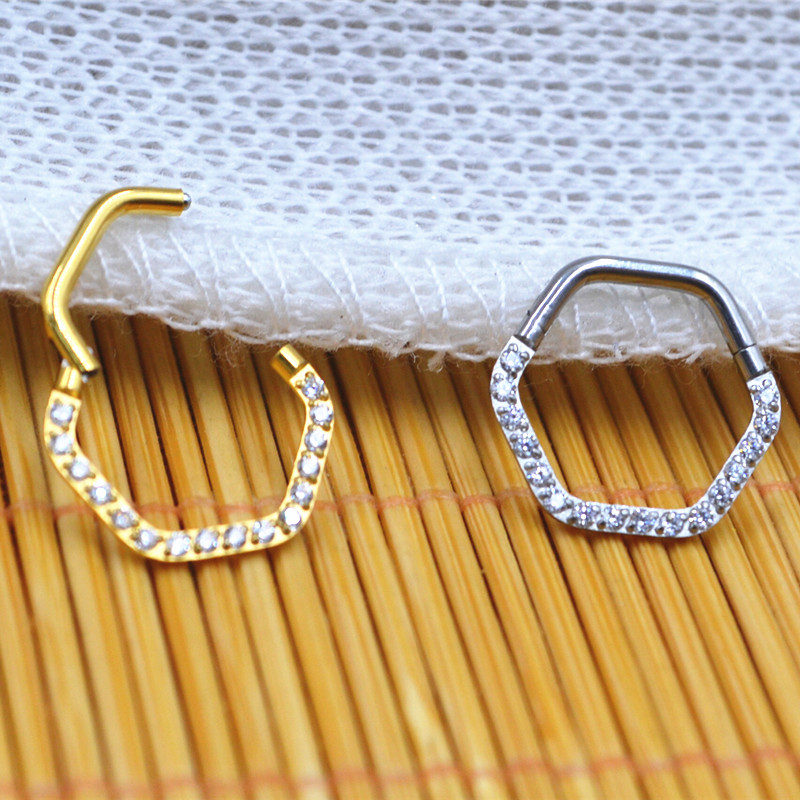 10pcs/Lot  316L Surgical Steel - Clicker Ring Seamless のレビューと価格