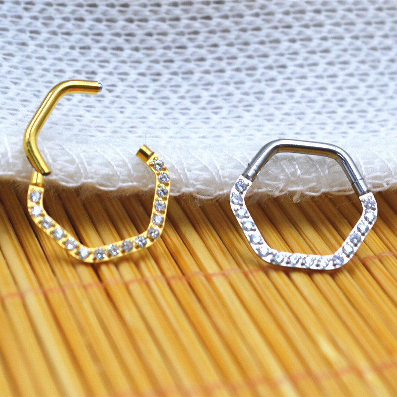 10pcs/Lot  316L Surgical Steel - Clicker Ring Seamless のレビューと価格