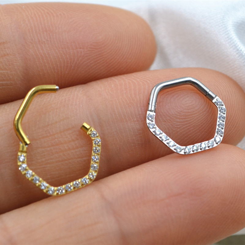 10pcs/Lot  316L Surgical Steel - Clicker Ring Seamless のレビューと価格