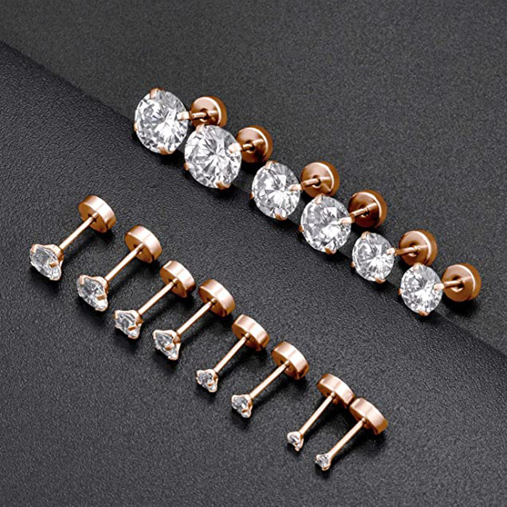 1Pair Classic Flat Back Screw  - Tragus Flat Back のレビューと価格