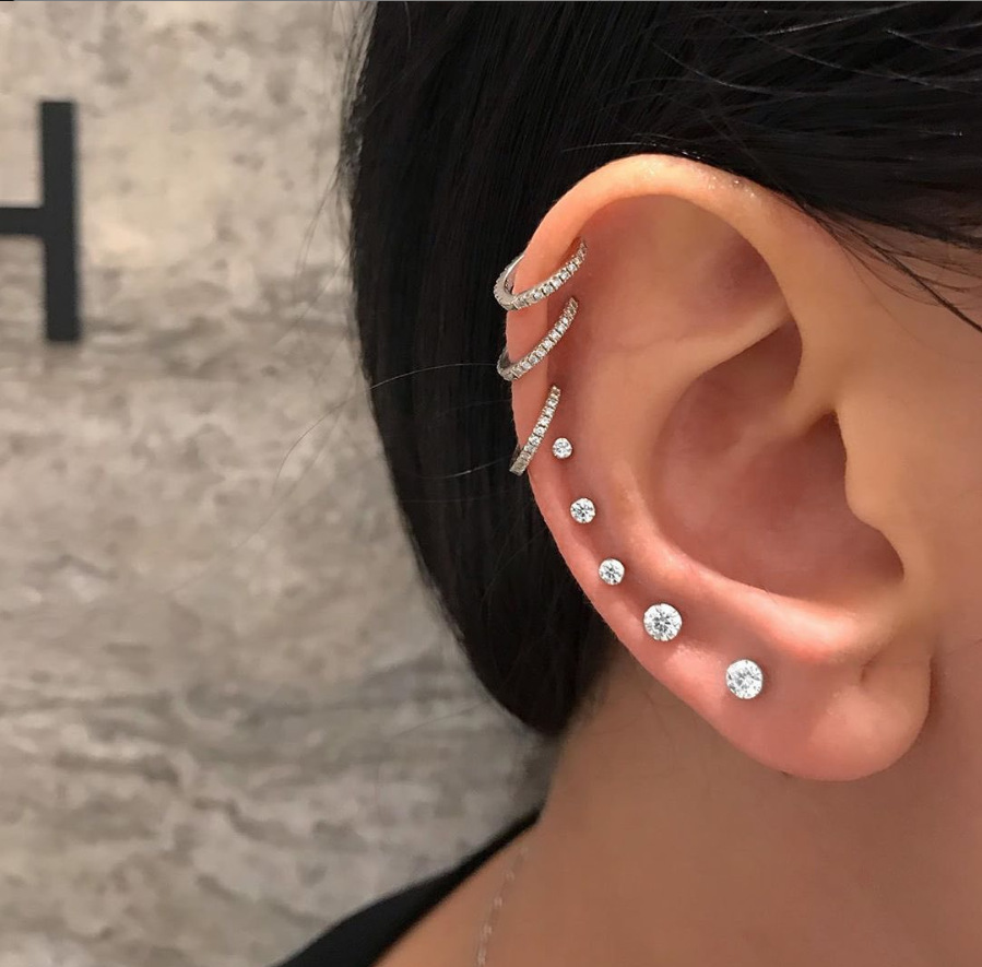 1Pair Classic Flat Back Screw  - Tragus Flat Back のレビューと価格