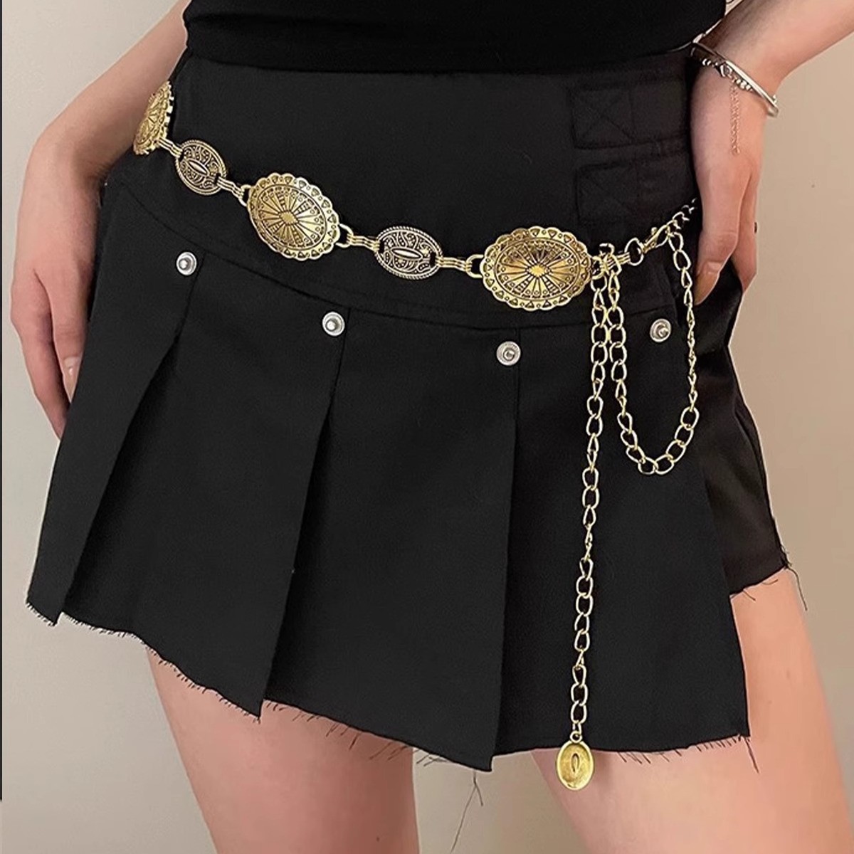 Ladies' retro style metal wais - Body Jewelry High End のレビューと価格