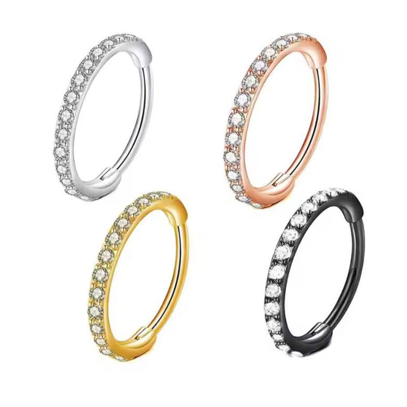 New Stainless Steel Nose Ring  - Clicker Ring Seamless のレビューと価格