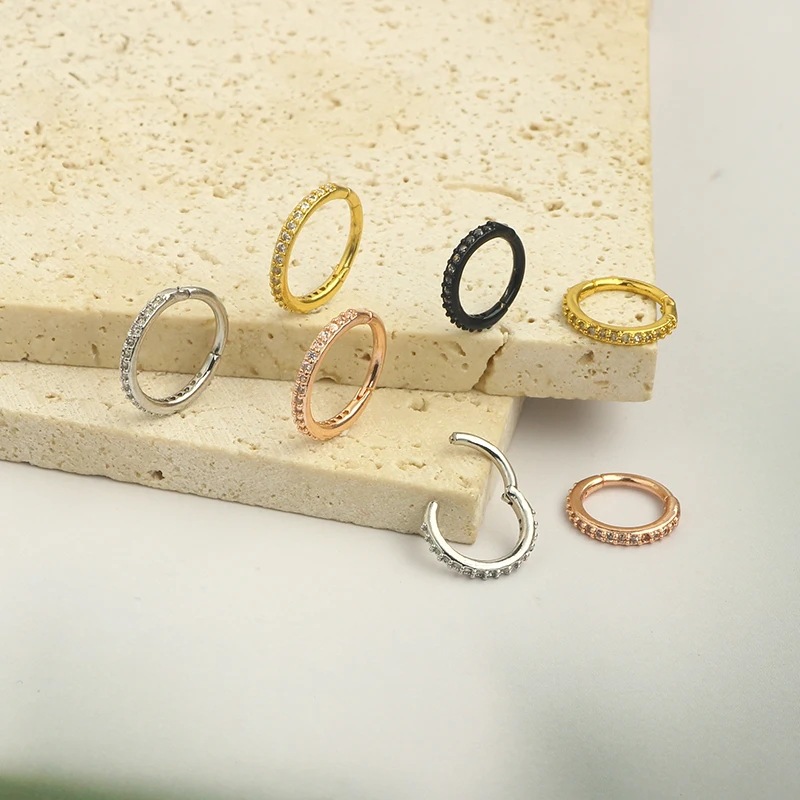 New Stainless Steel Nose Ring  - Clicker Ring Seamless のレビューと価格