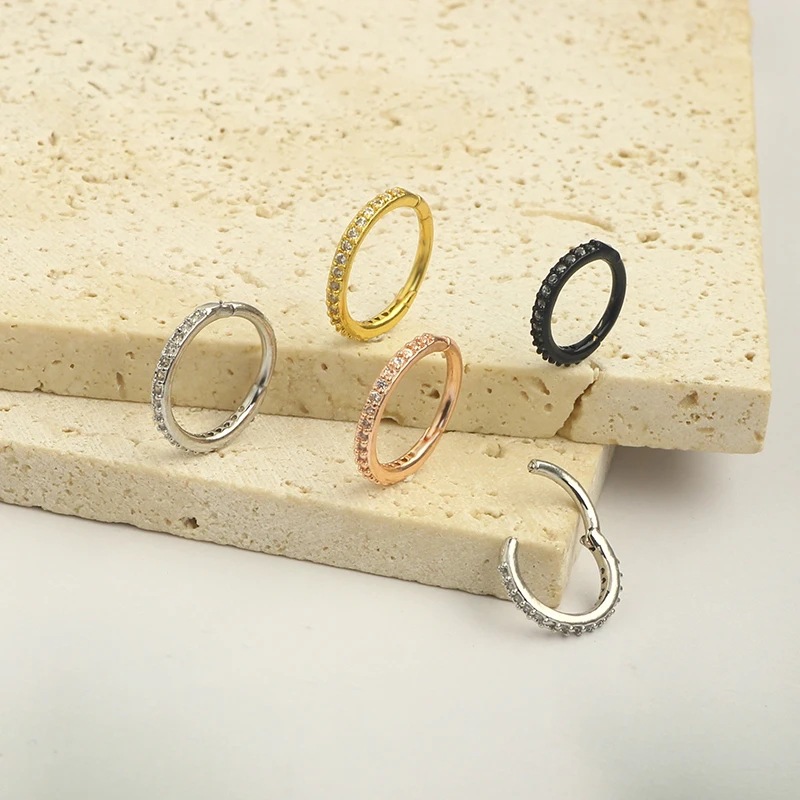 New Stainless Steel Nose Ring  - Clicker Ring Seamless のレビューと価格