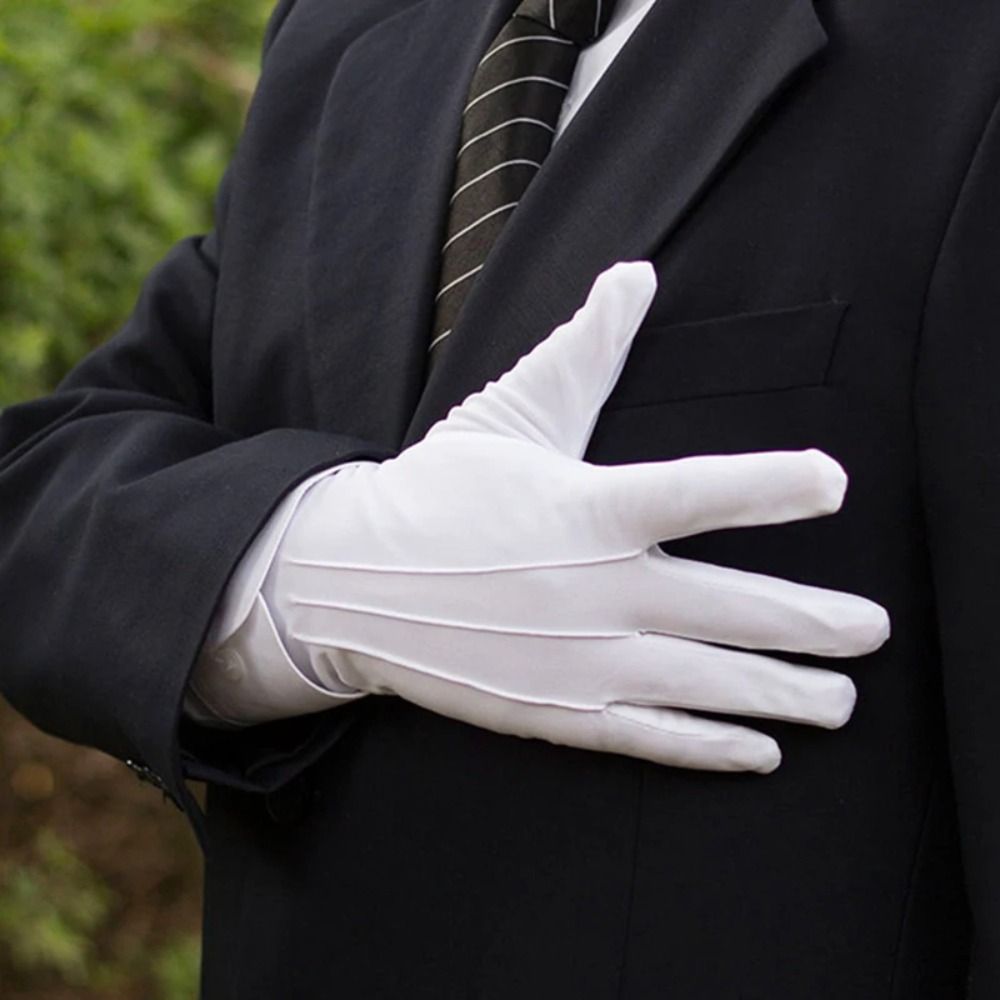 Soft White Cotton Gloves Thin  - Body Jewelry Websites のレビューと価格