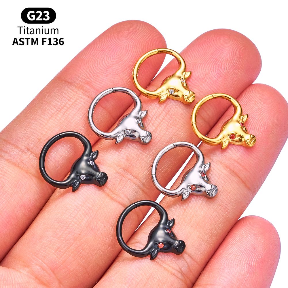 G23 Titanium Clicker Hoop Lot  - Body Jewelry Vertical Labret のレビューと価格