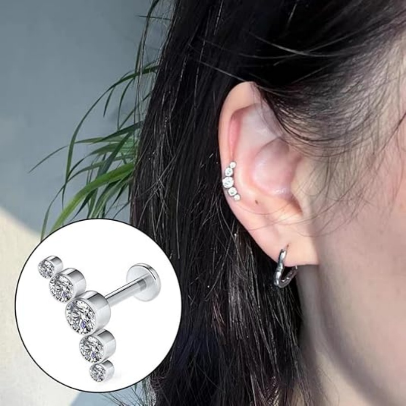 G23 Titanium 16G Internal Thre - Tragus Flat Back のレビューと価格