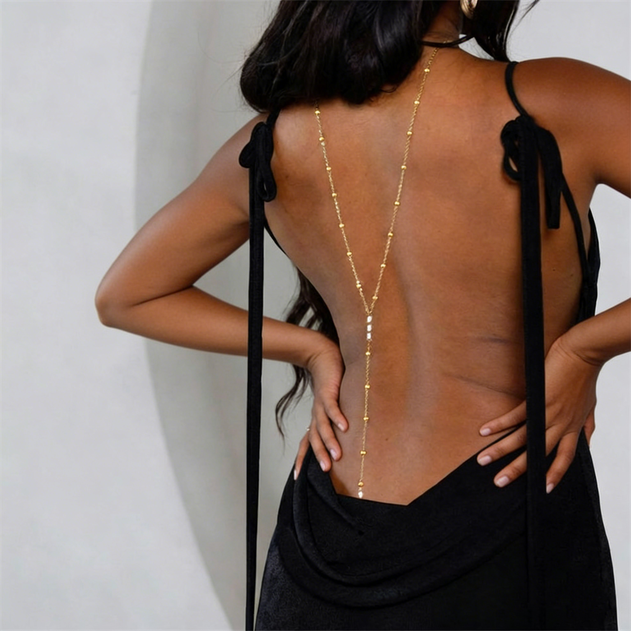 Retro Long Link Chain Women's  - Body Jewelry Beach のレビューと価格