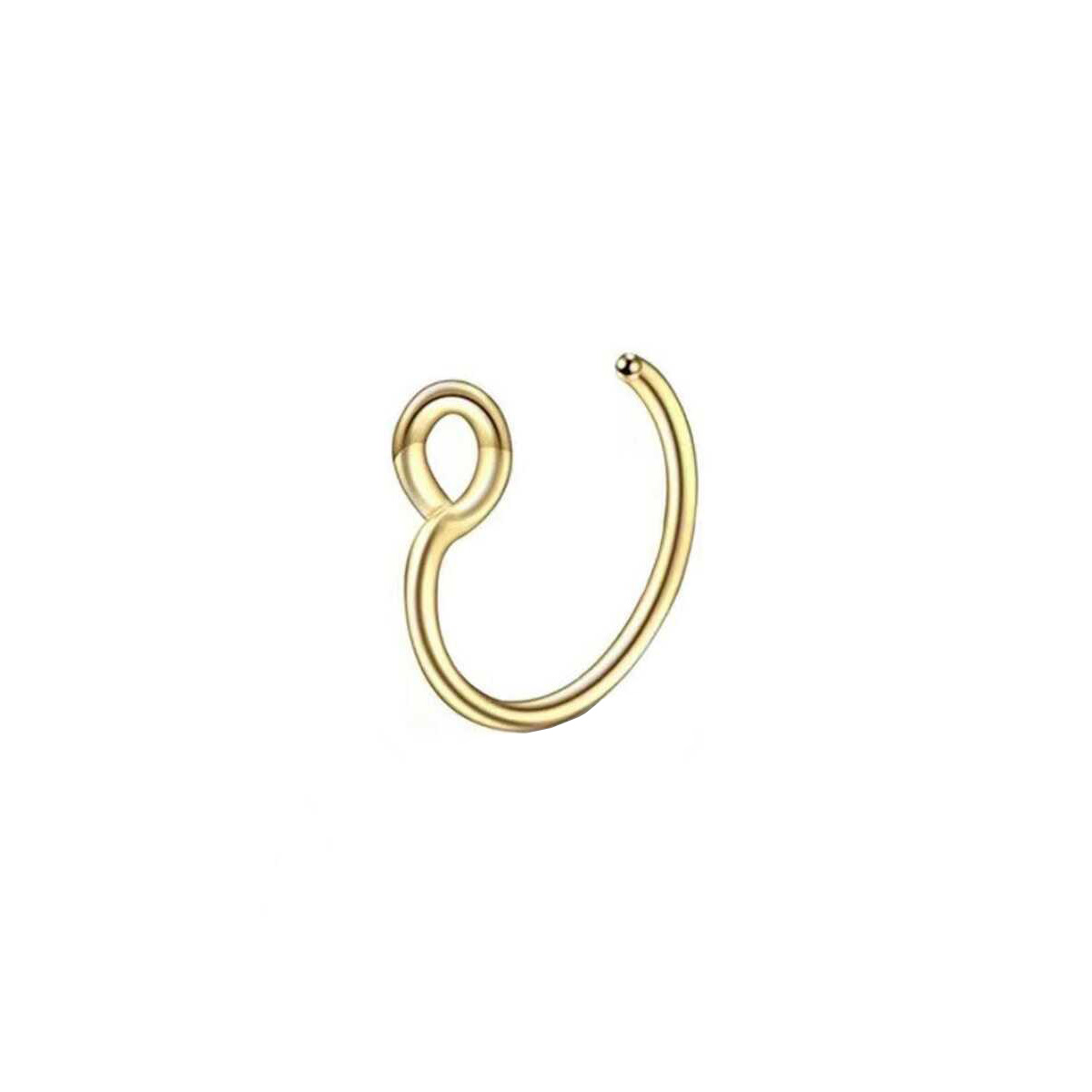 1Pcs Women Fake Piering Nose R - Yg Body Jewelry のレビューと価格
