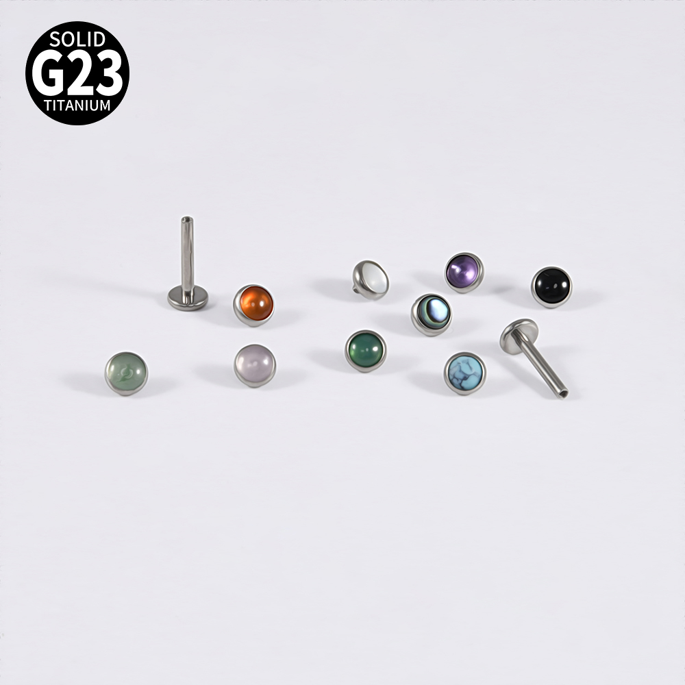 1PC 16g G23 Titanium Crystal&S - Tragus Flat Back のレビューと価格
