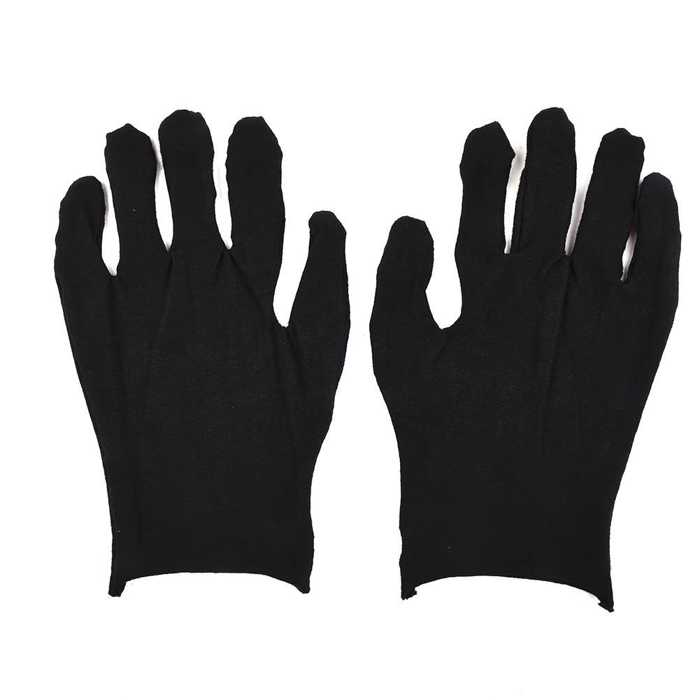12 Pairs Black Cotton Gloves S - Body Jewelry Websites のレビューと価格