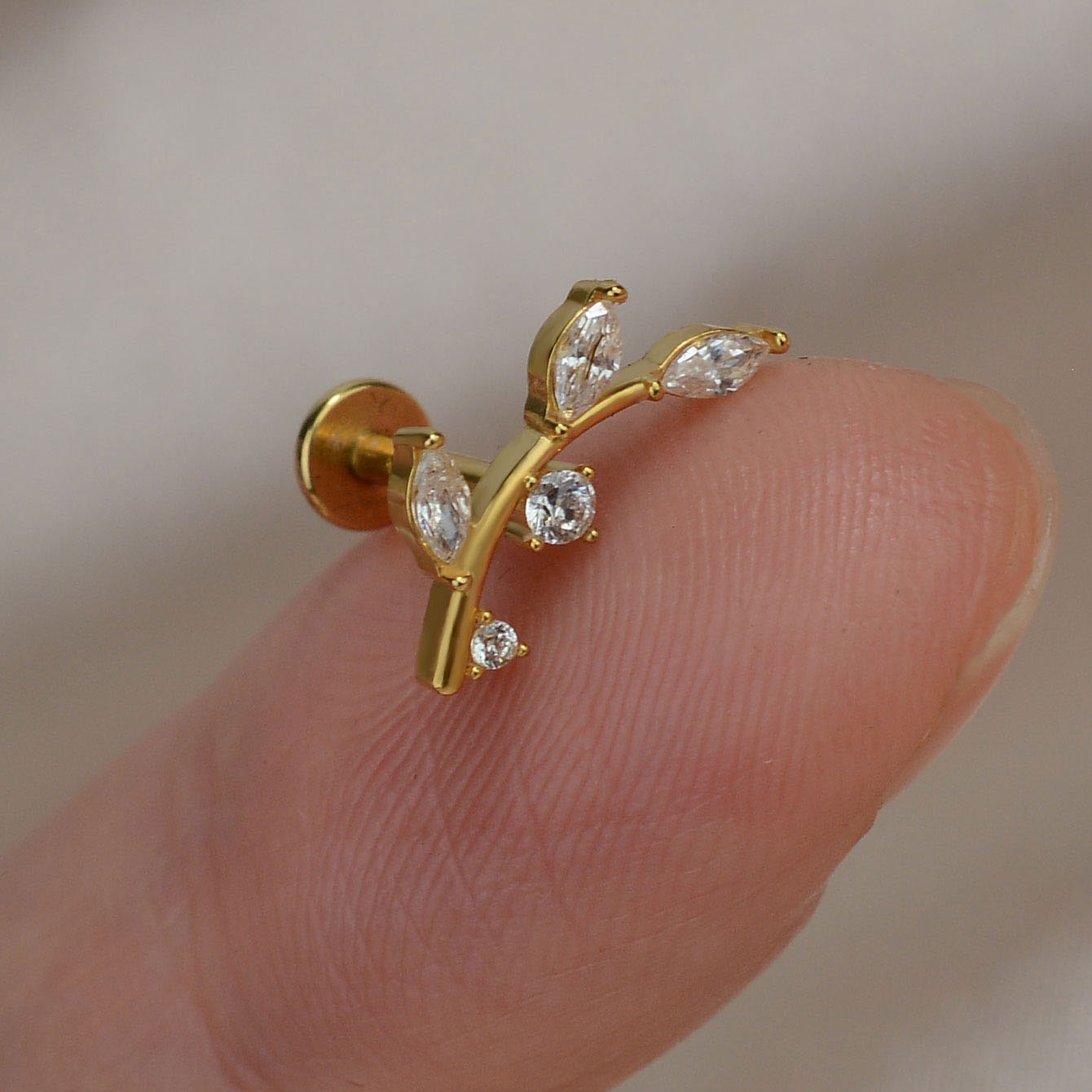 1PC Titanium Stainless Steel E - Tragus Flat Back のレビューと価格