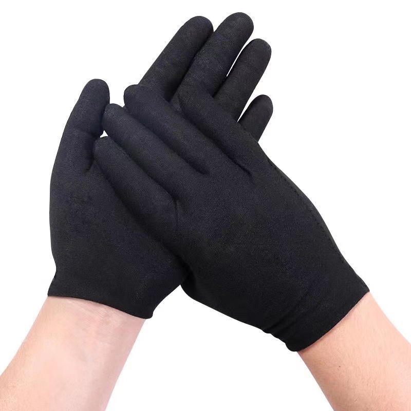 Black Cotton Gloves Washable M - Body Jewelry Websites のレビューと価格